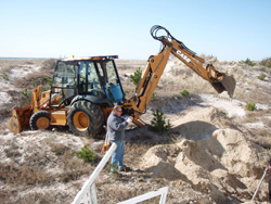 Waste Oil Solutions backhoe